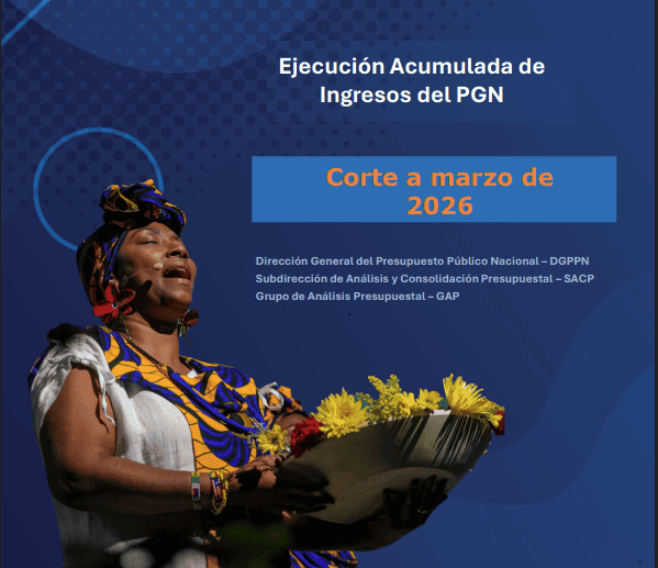 Foto: Avance Gestión financiera Presupuestal Ingresos PGN 2026 a Marzo
