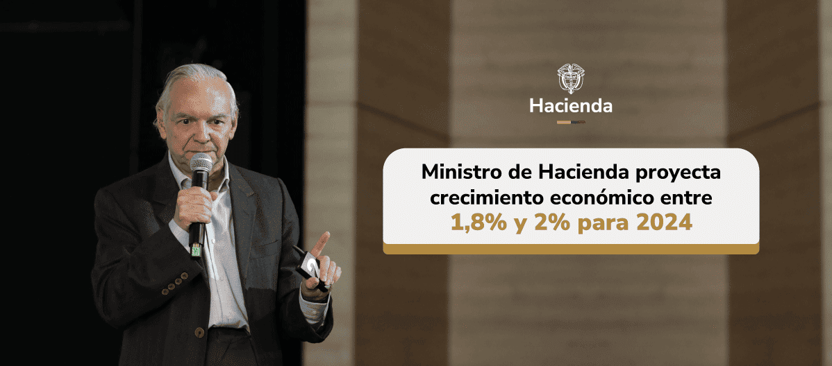 Ministro proyecta crecimiento económico entre 1.8% y 2% para 2024