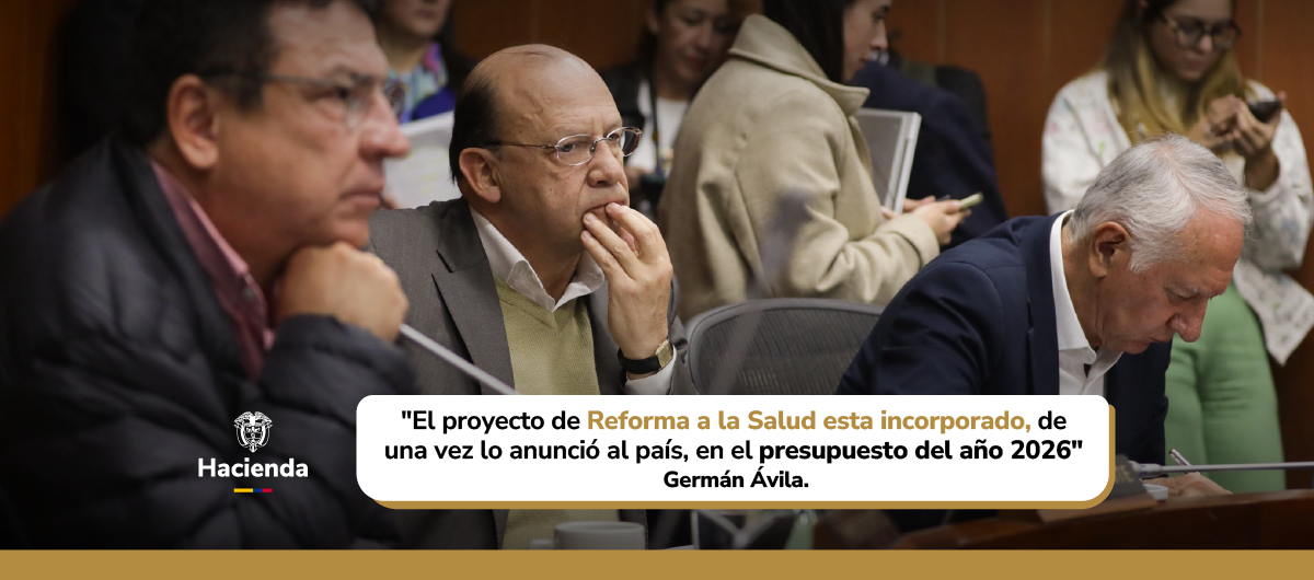 Ministro Germán Ávila en sesión con Comisión Séptima del Senado