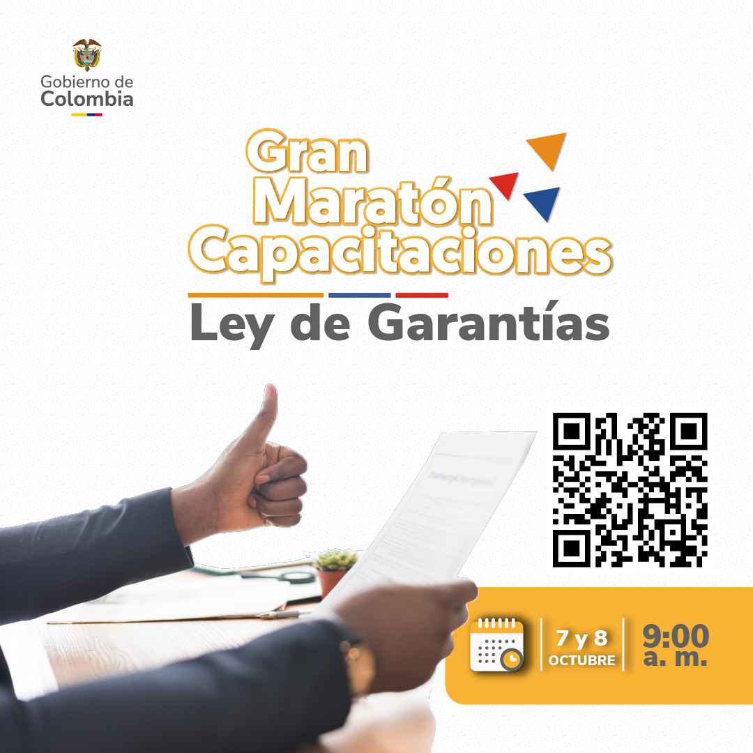 se aproxima la Gran Maratón de Capacitaciones en Ley de Garantías