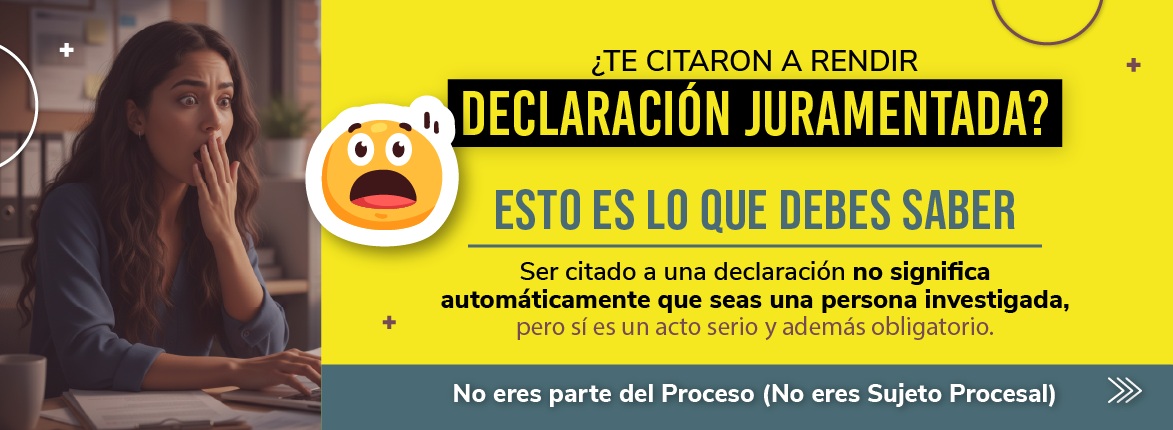 FOTO Citación a Declaración Juramentada