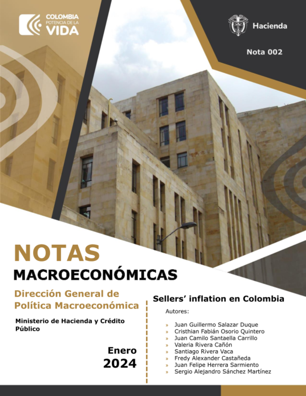 Algunos estudios recientes han encontrado que, relativo a su historia, la contribución de las utilidades de las firmas a la inflación tras la pandemia ha sido significativa en varios países, superando a la de los costos laborales. A través de una descomposición del deflactor del Producto Interno Bruto (PIB) por ingreso se observa que históricamente en Colombia las utilidades de las firmas han sido el factor que más ha aportado a la inflación, y además se ha dado un reciente repunte en su contribución. Este documento encuentra que este fenómeno puede explicarse por un mayor poder de mercado de las firmas en un modelo neokeynesiano estándar. Ante la amplificación de las presiones inflacionarias derivada del mayor poder de mercado de las firmas que resulta en un desanclaje de las expectativas de inflación, la respuesta esperada por parte de la autoridad monetaria correspondería a una postura contractiva. Sin embargo, los episodios de sellers’ inflation, que están asociados a presiones inflacionarias que se amplifican en un contexto de poder de mercado de las firmas, generan la necesidad de abordar esta problemática a través de un conjunto diverso de herramientas de política, que incluyen fundamentalmente la política monetaria pero también medidas adicionales como windfall taxes o impuestos a las ganancias extraordinarias de algunos sectores, como se ha implementado en Colombia recientemente, o medidas que tengan como objetivo fomentar la competencia y reducir así el poder de mercado.