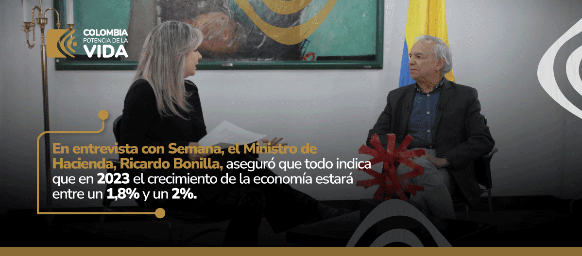 Imagen de Ricardo Bonilla en entrevista con Semana