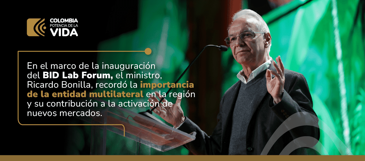 Imagen de Ricardo Bonilla en Inauguración del BID Lab Forum